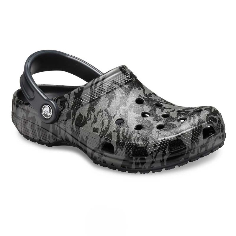 black camo crocs